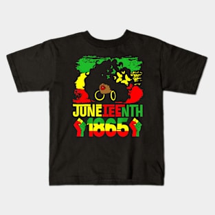 Juneteenth Is My Independence Day Black Women Black Pride Kids T-Shirt